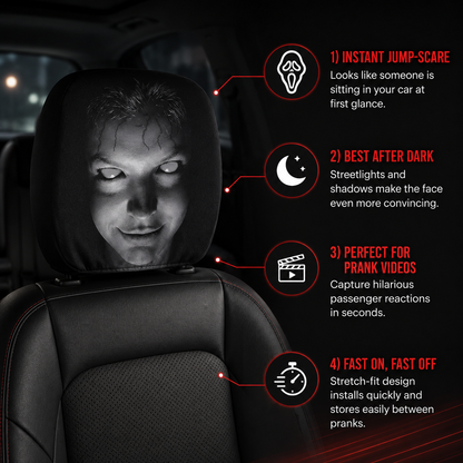 DeadRide™ Headrest Cover | Creepy Car Decor